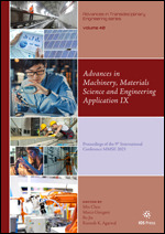 Advances in Machinery, Materials Science and Engineering Application IX